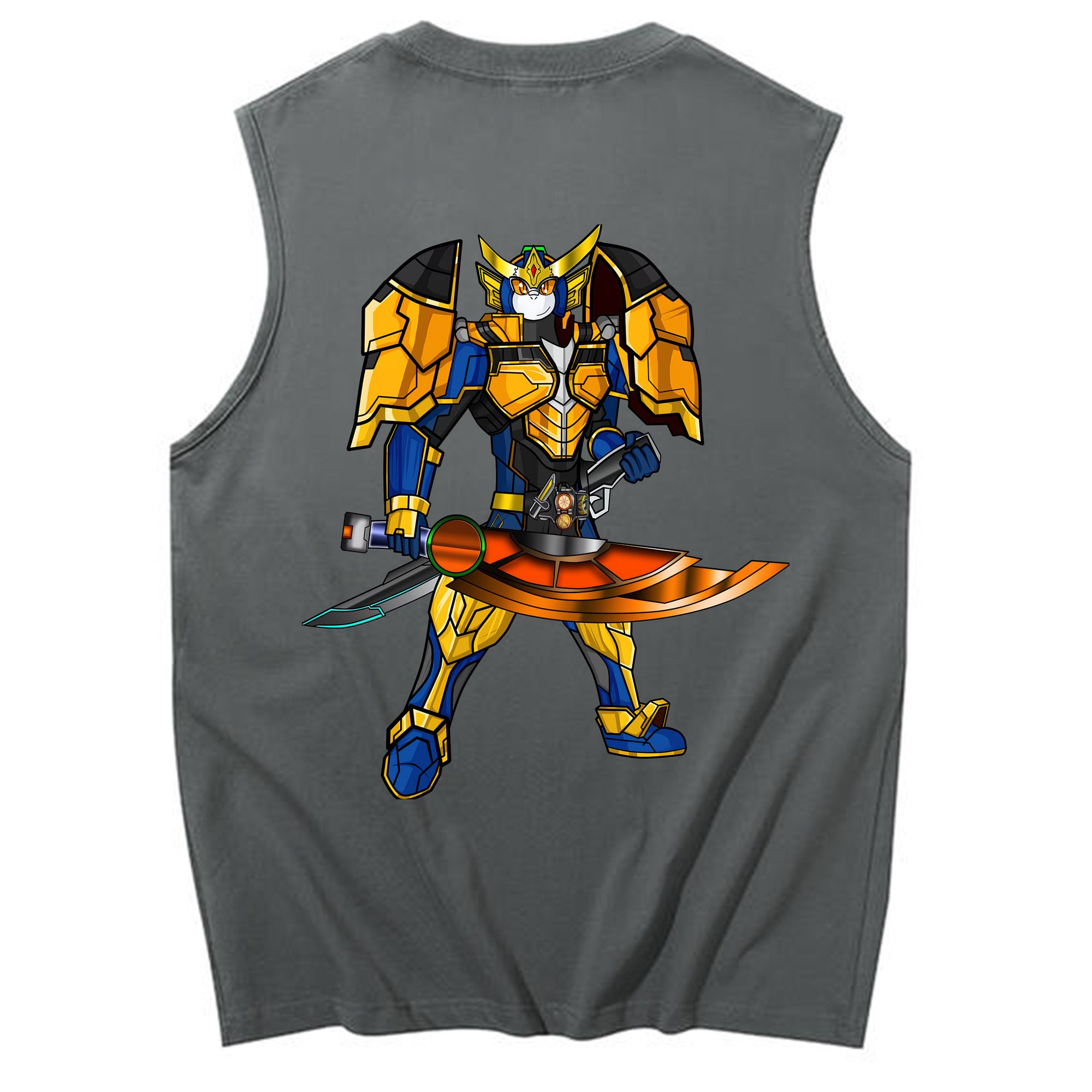 （画像用） Digimon デジタルモンスター/デジモン コットン100％タンクトップ（背面プリント）
